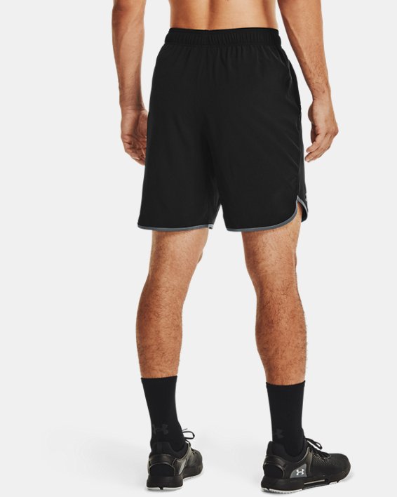 Men's UA HIIT Woven Shorts, Black, pdpMainDesktop image number 2